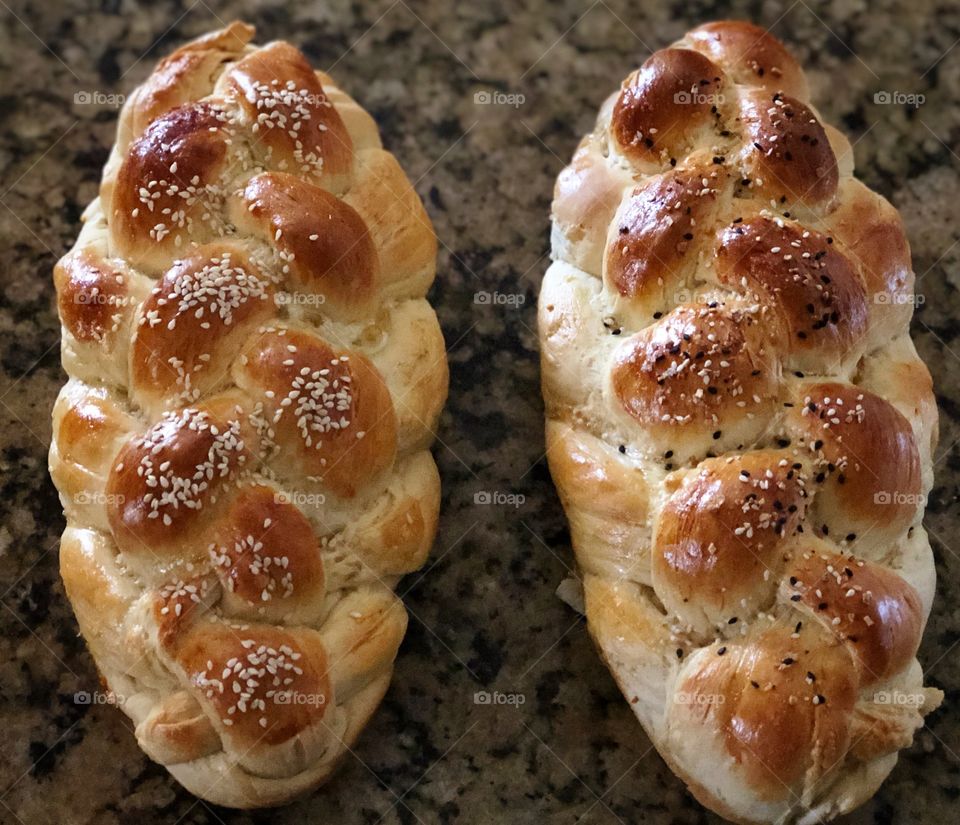Six Braid Challah