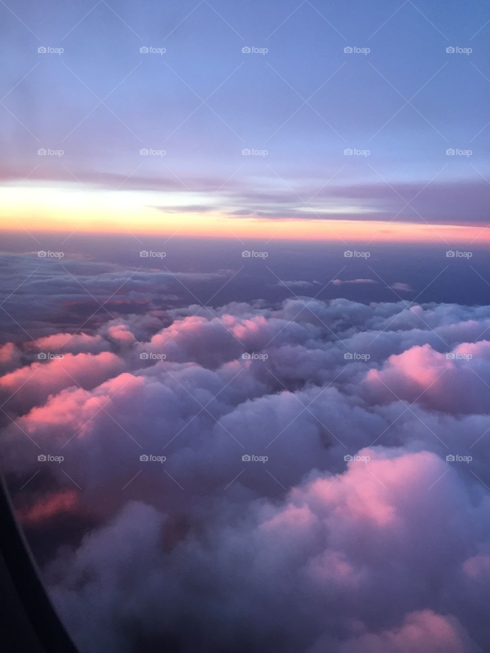 Sunrise in Denver, CO as seen from my flight home.