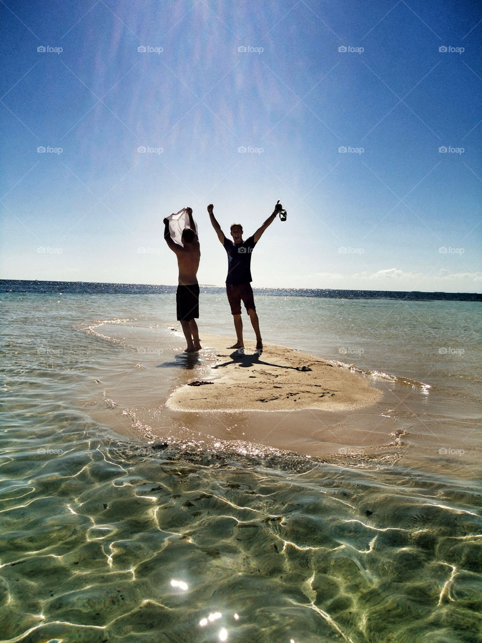 beach ocean sky blue by hyperr