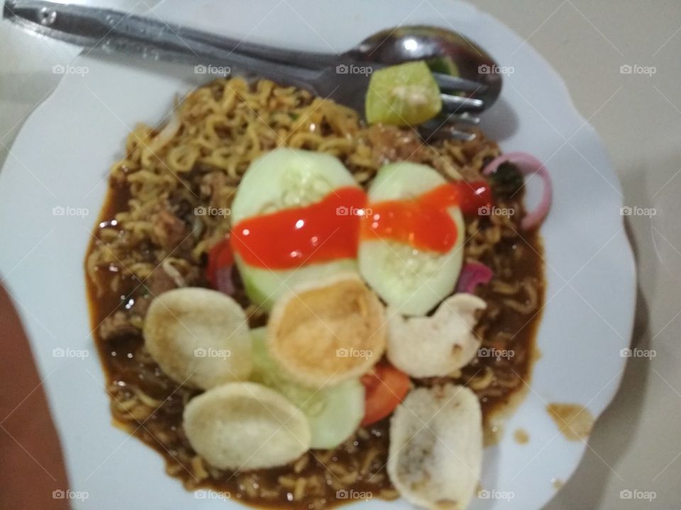 Mie goreng typical indonesia