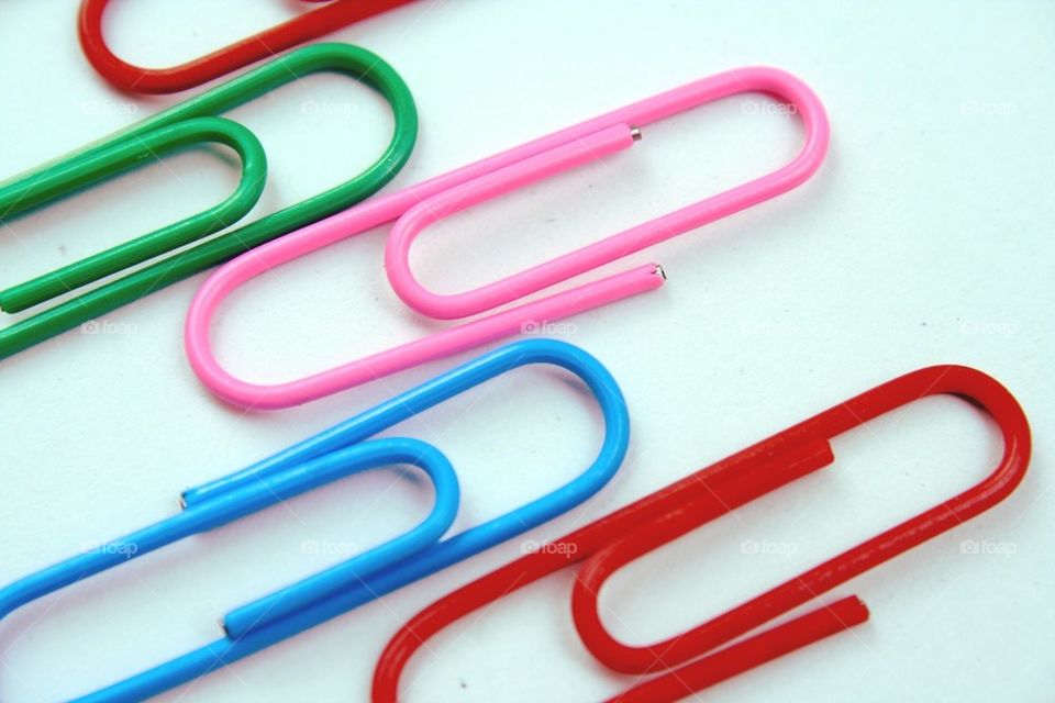 Colored paper clips