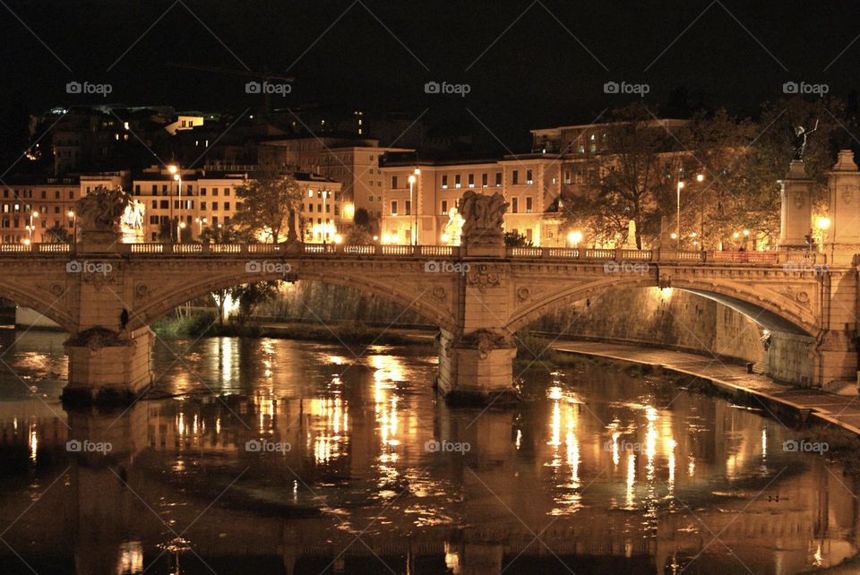 Ponte Sant Angelo bye night 
