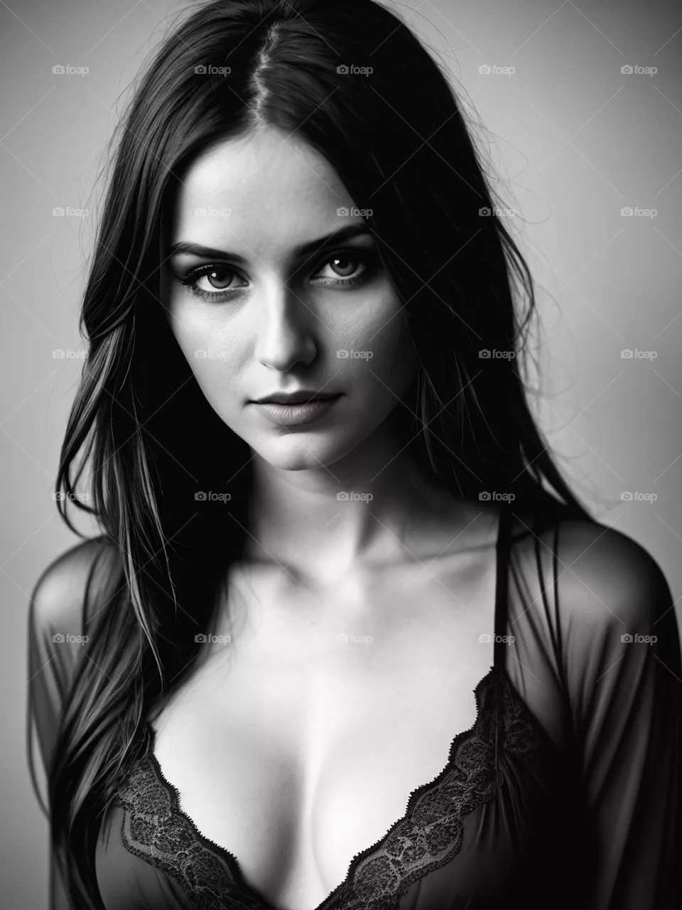 beautiful woman, bw photo