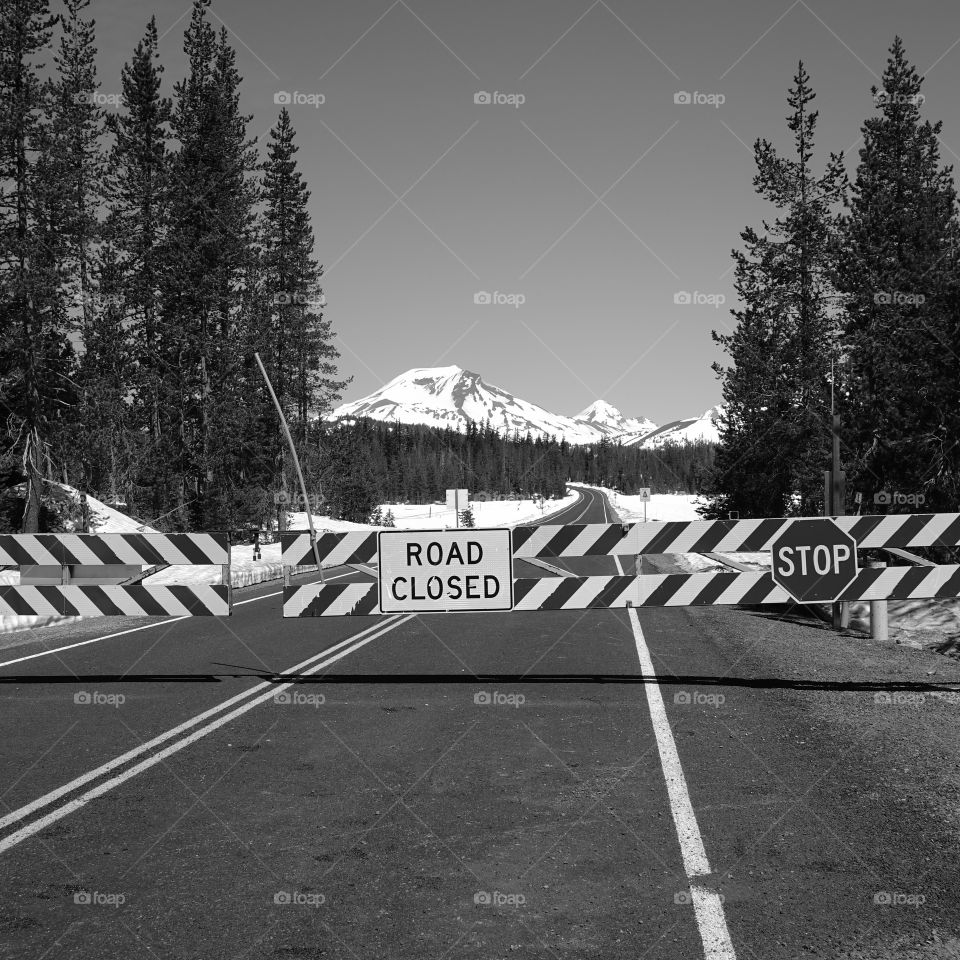 The Cascade Lakes Highway remains closed for a couple more days during late spring. 