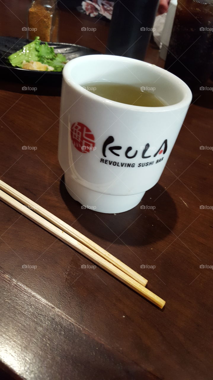 tea and chopsticks