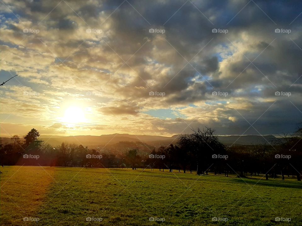Sonnenaufgang in Nürtingen