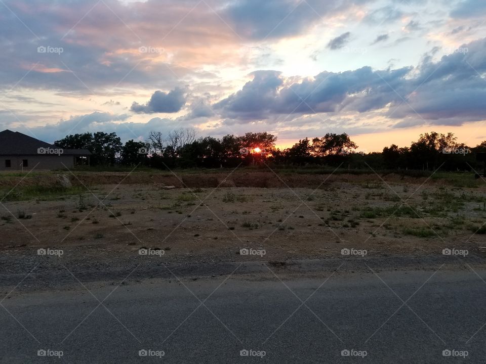 beautiful sky at sunset