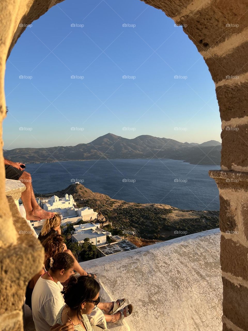 Mountains Through Arch