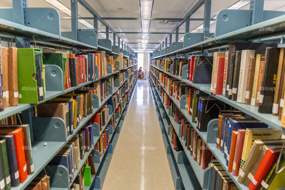 Symmetry and books everywhere - college library