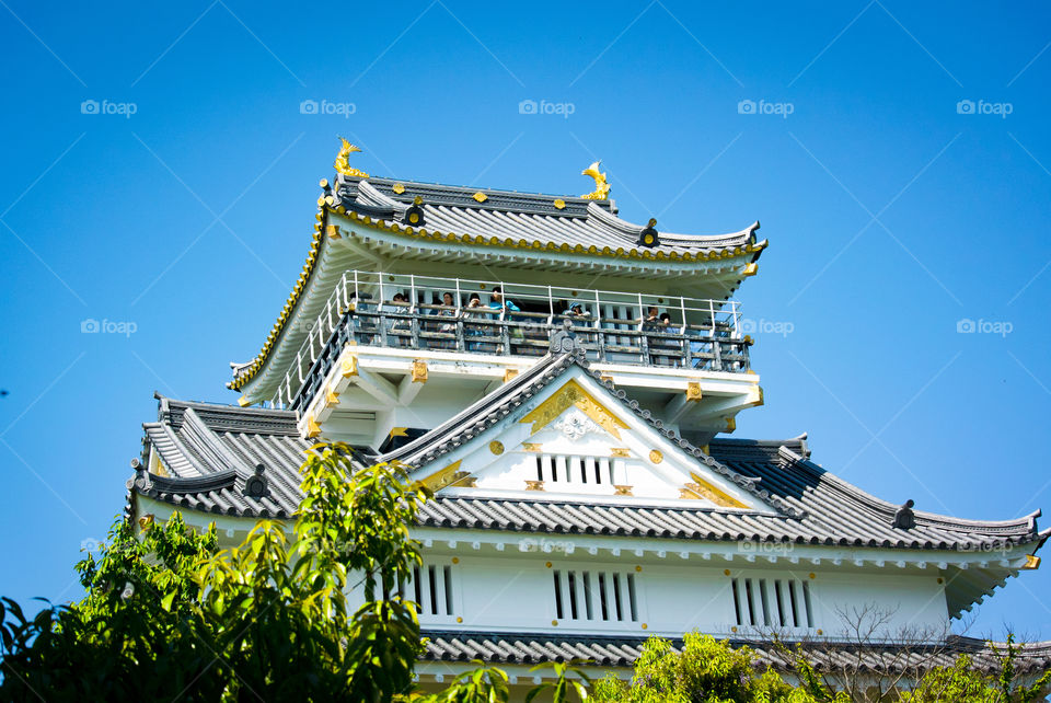 Castelo histórico da província de gifu-ken