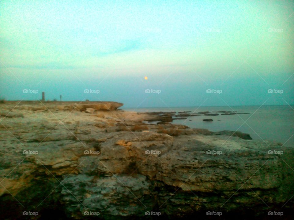 Water, No Person, Sea, Sunset, Beach