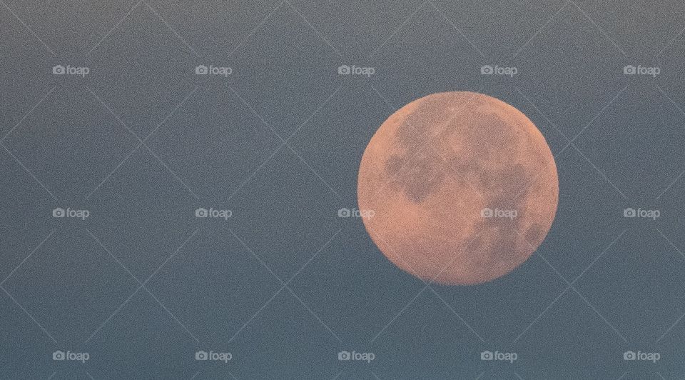 Bangkok/Thailand-Febuary 20 2019:Moon in the early morning