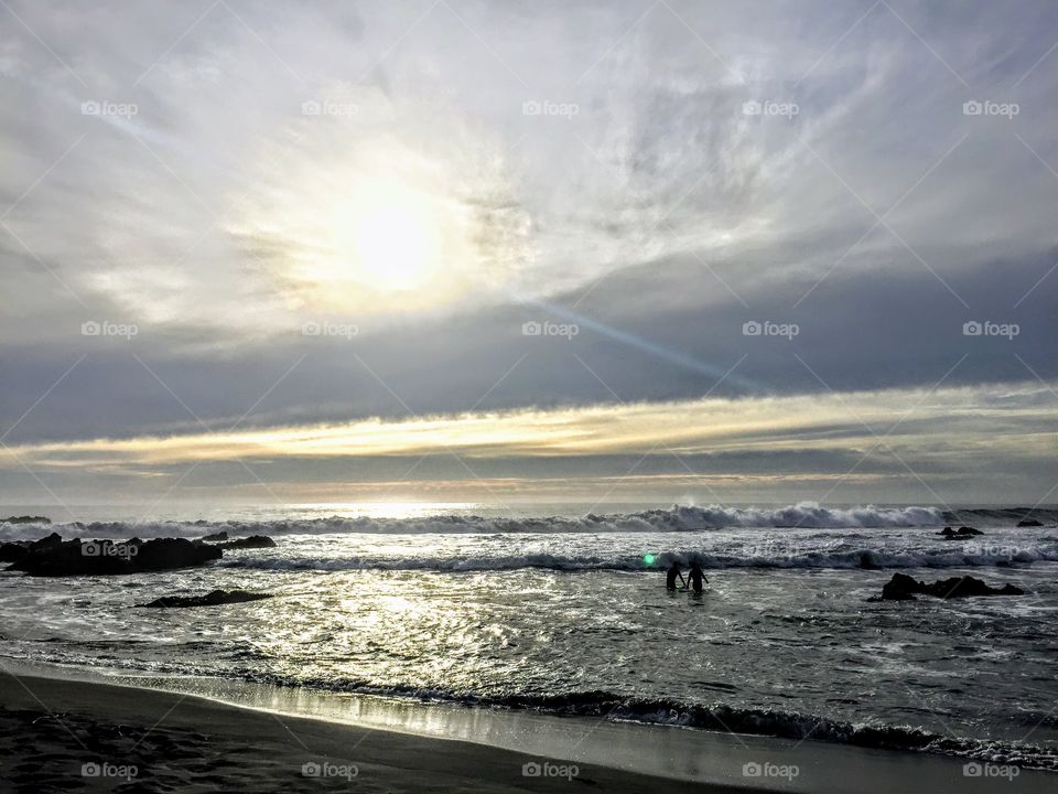 Surfing in Chile