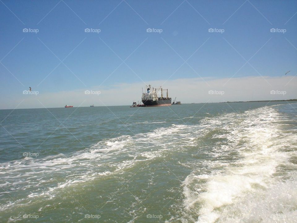 Galveston Ferry Texas Gulf of Mexico