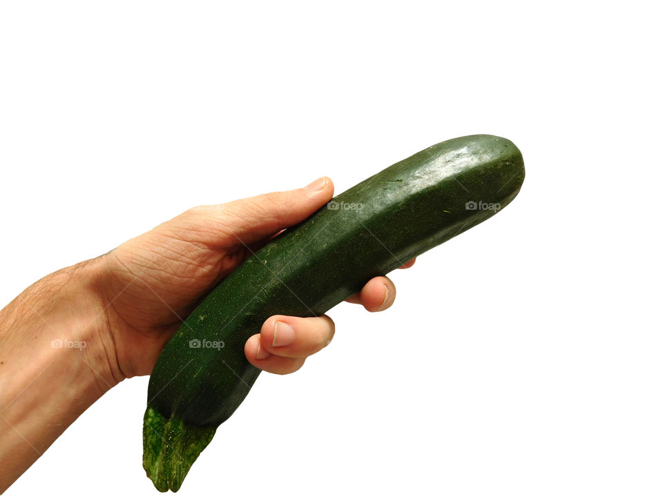 zucchini in hand