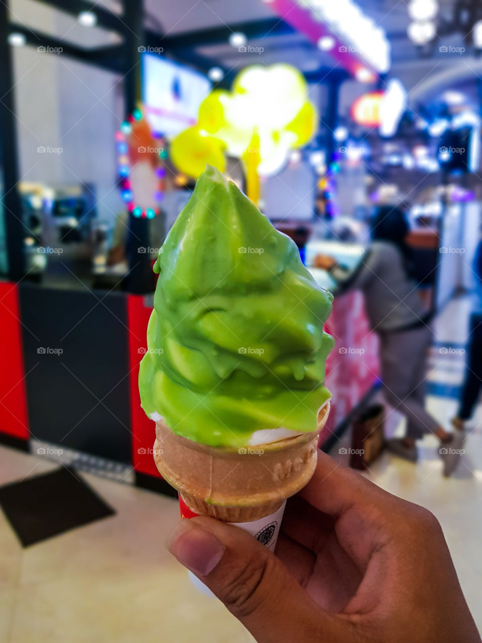 Matcha ice cream.