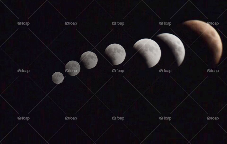 Moon eclipse phases 