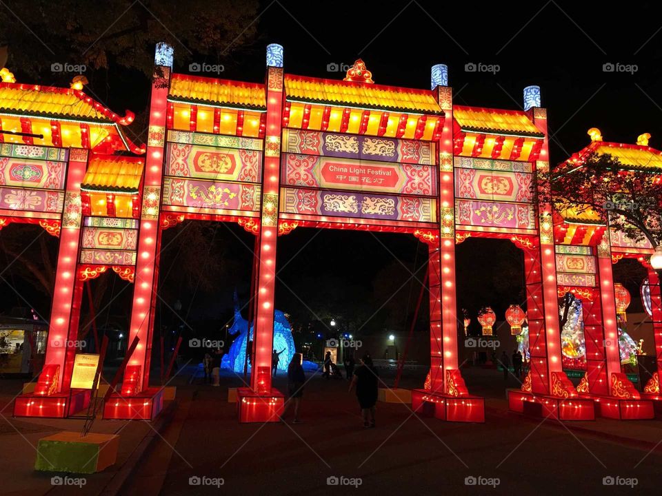 Chinese light festival entrance