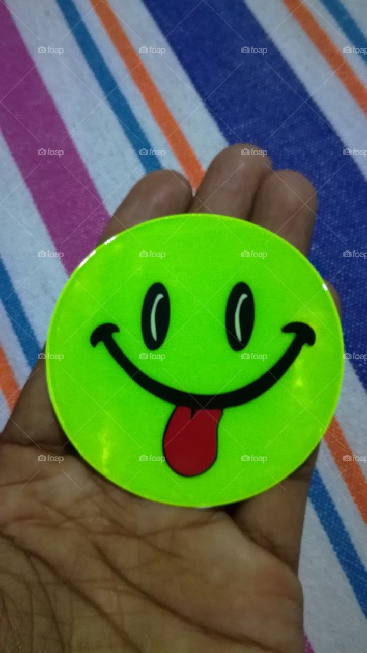 Smile face Sticker