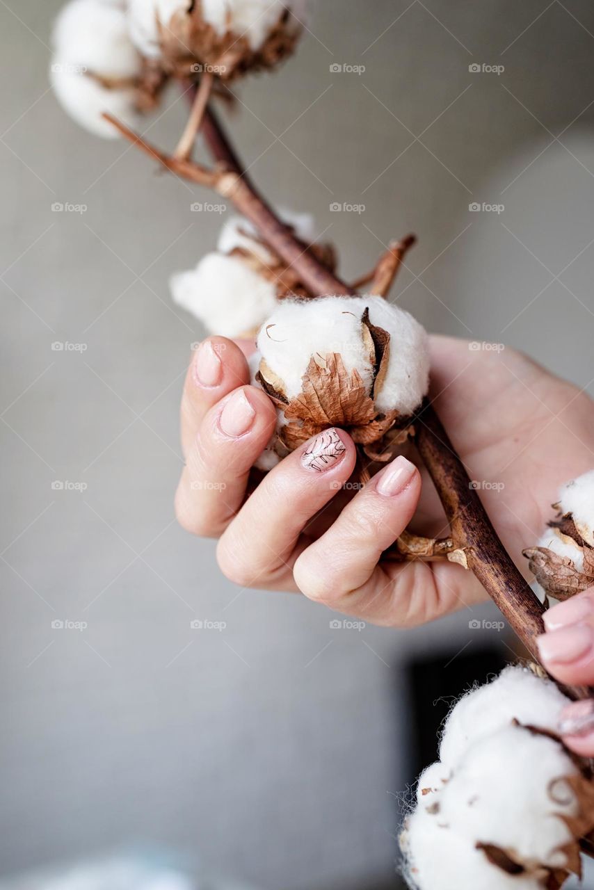 woman hand with beautiful manicure