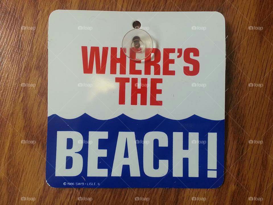 where's the beach sign
