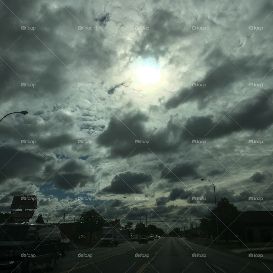 Sun and clouds