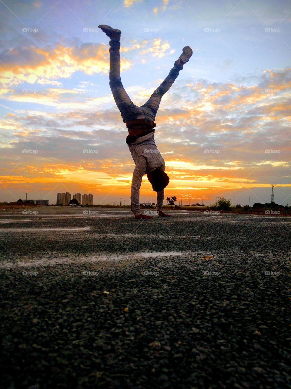 Yoga In Sunset