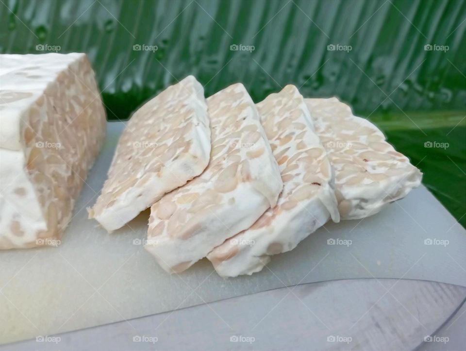 Tempeh slices