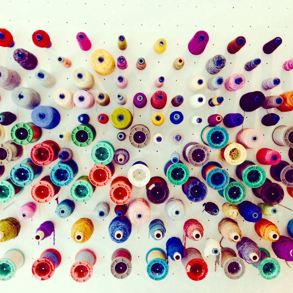 colorful silk threads for weaving