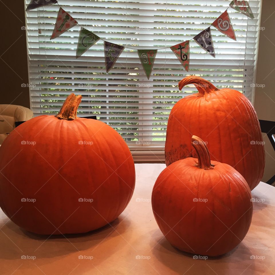 Pre-Carved pumpkins