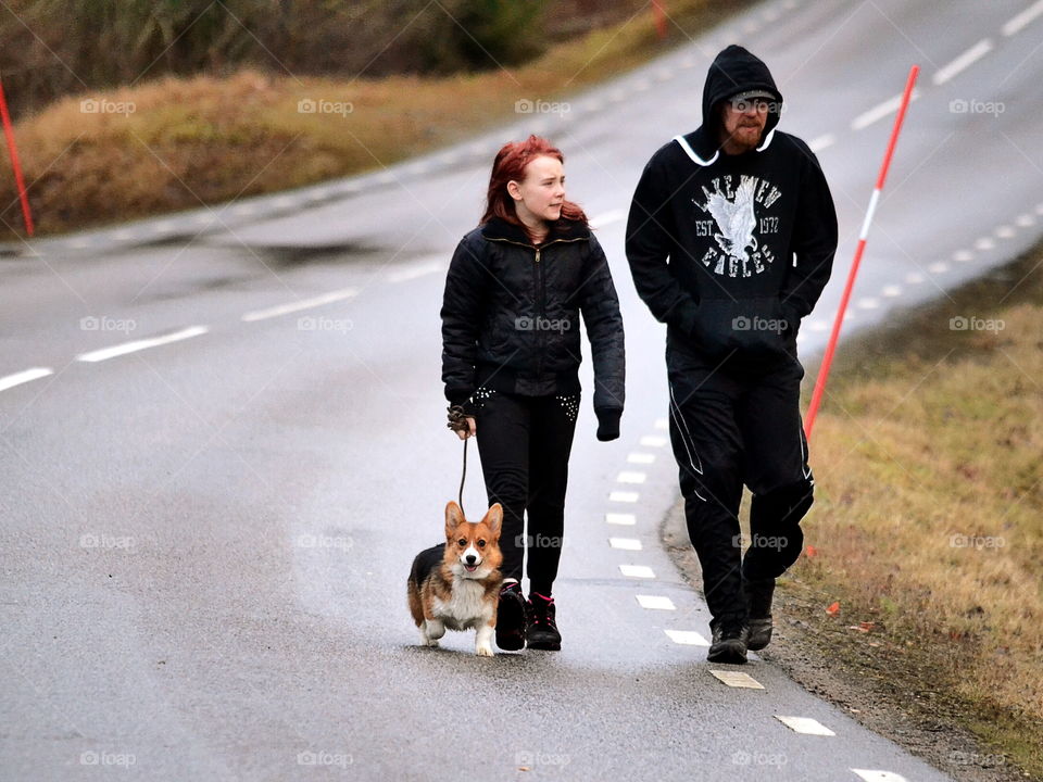 People walking