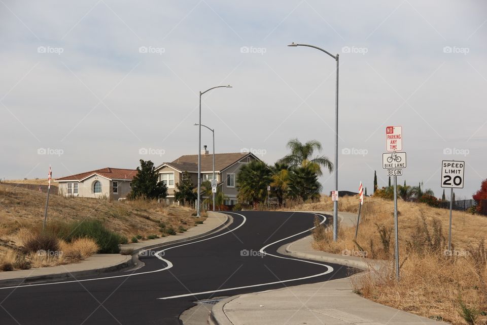 Suburban road 