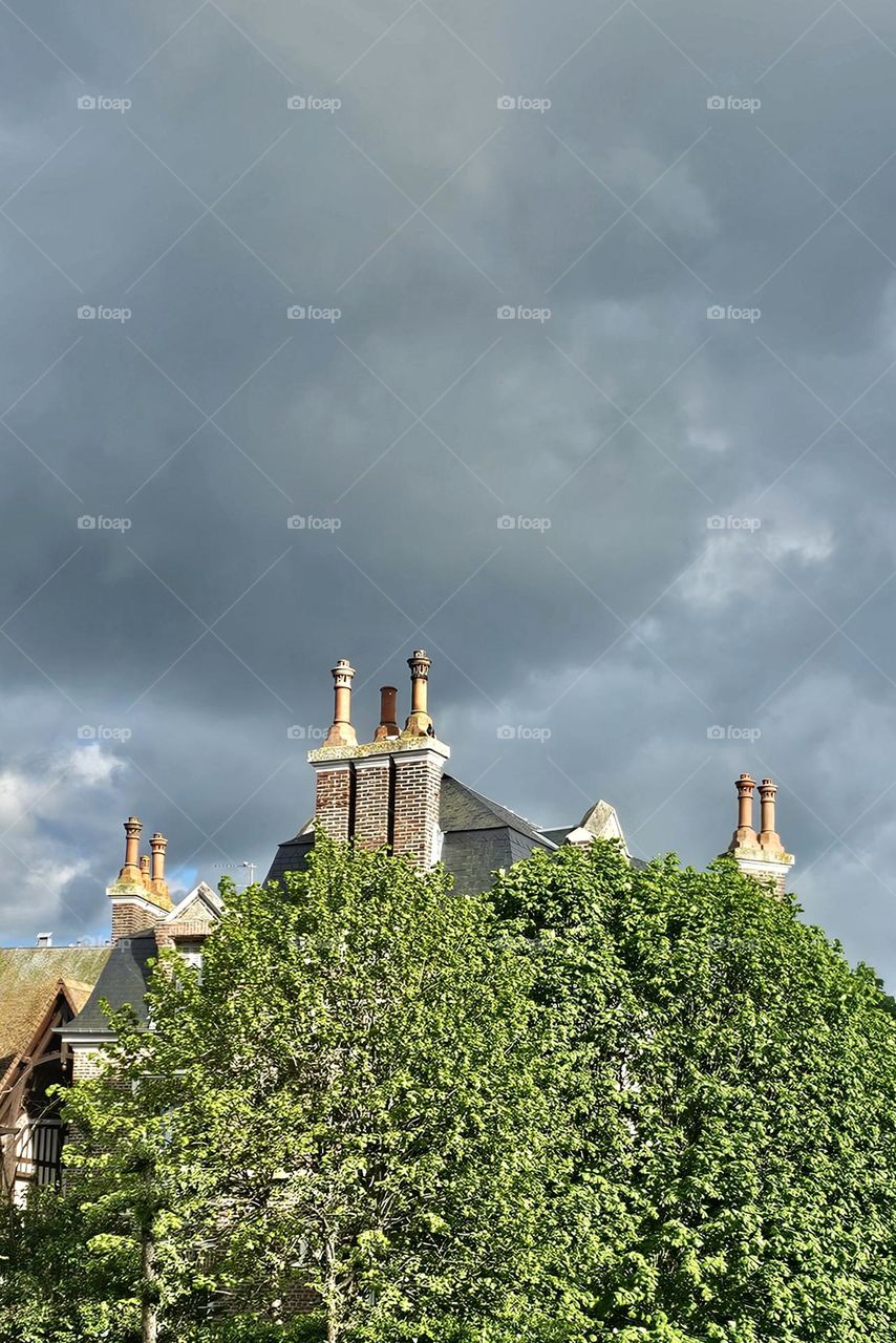 épis de faîtage à Deauville