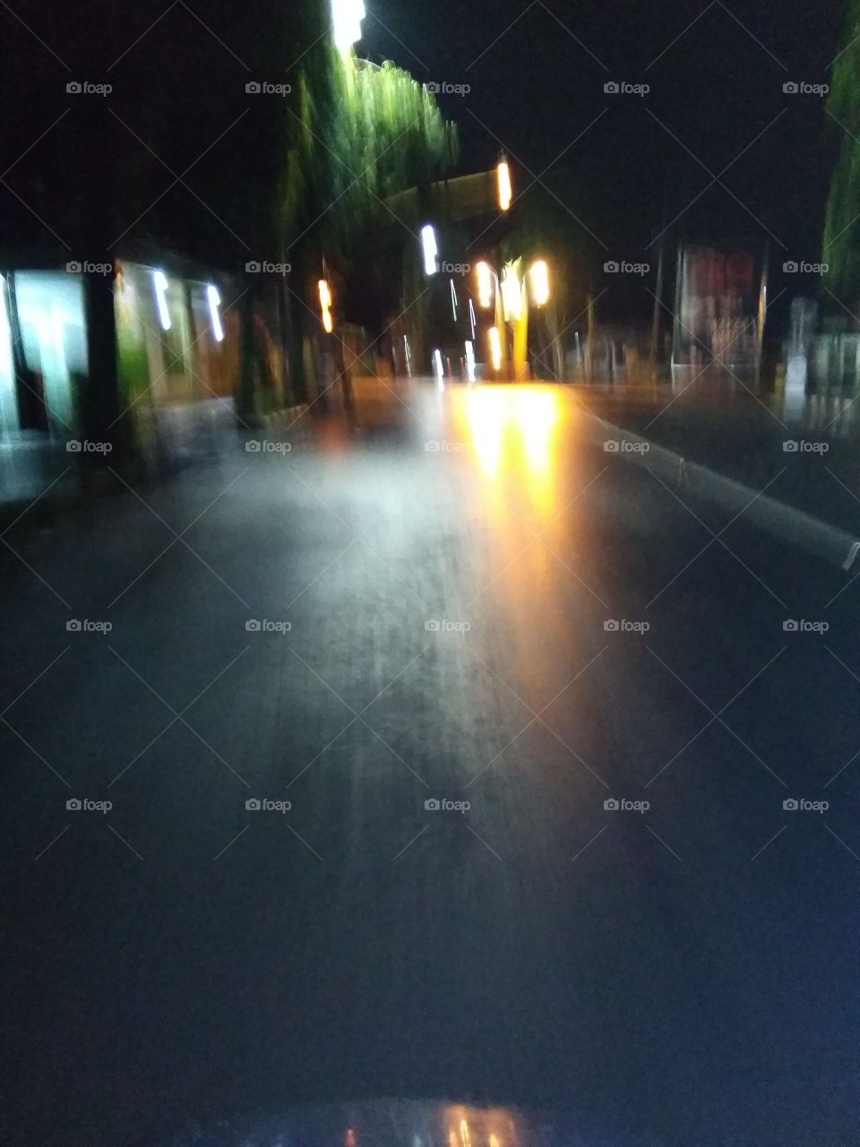 dark hallway at midnight