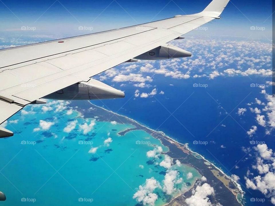 Earth view from the plane