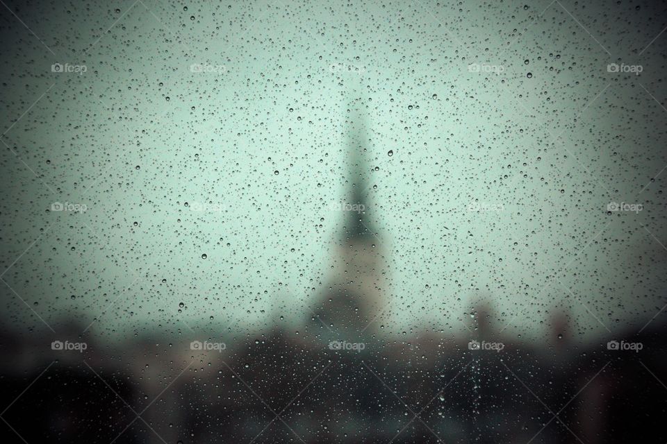 Tallinn. City in rain 