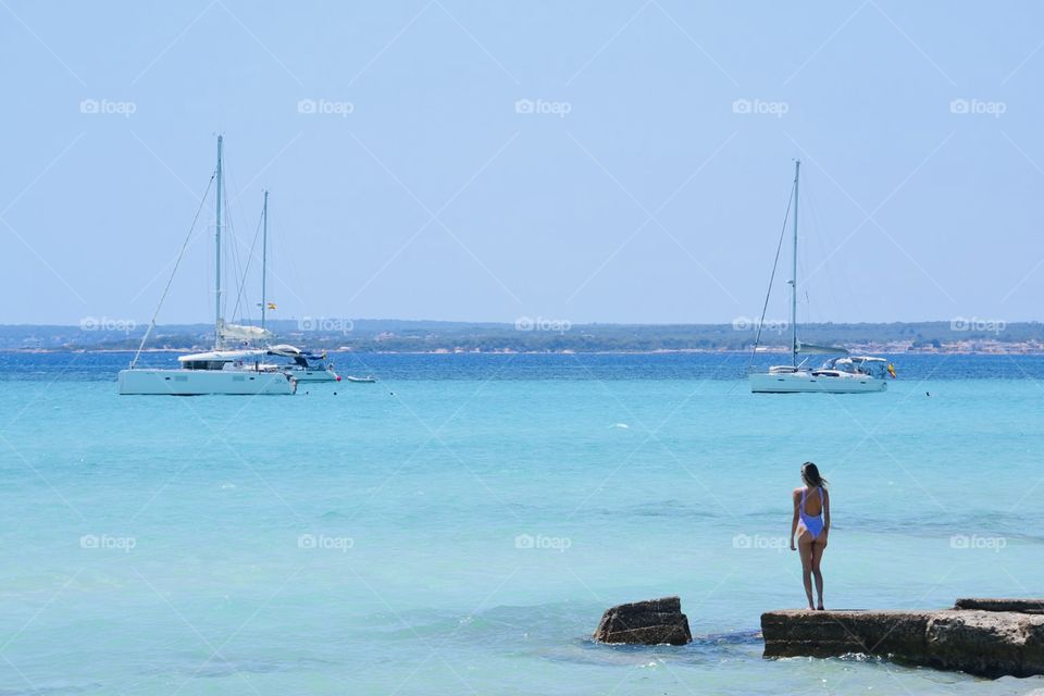 beautiful spanish beach