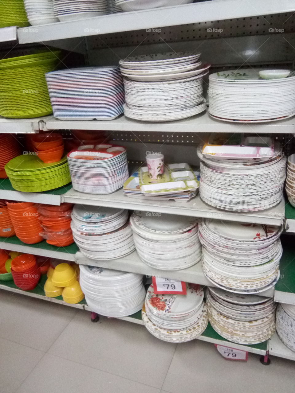 kitchen utensils on the shelf.