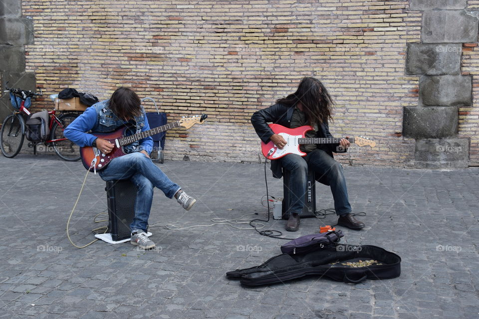 Street musicians