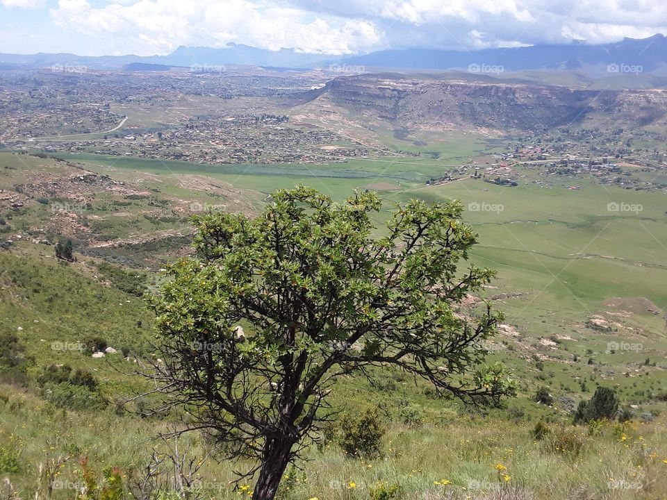A nature beauty of escarpment view from the distance.