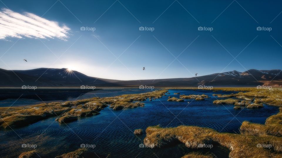 Chilean highland lake