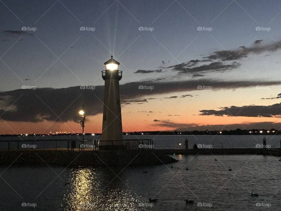 Sunset over Lake Ray Hubbard, Texas