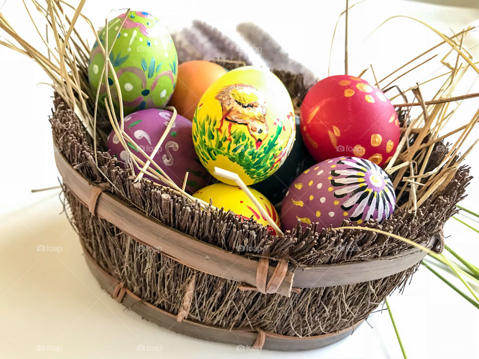 Colorful Easter egg Celebration