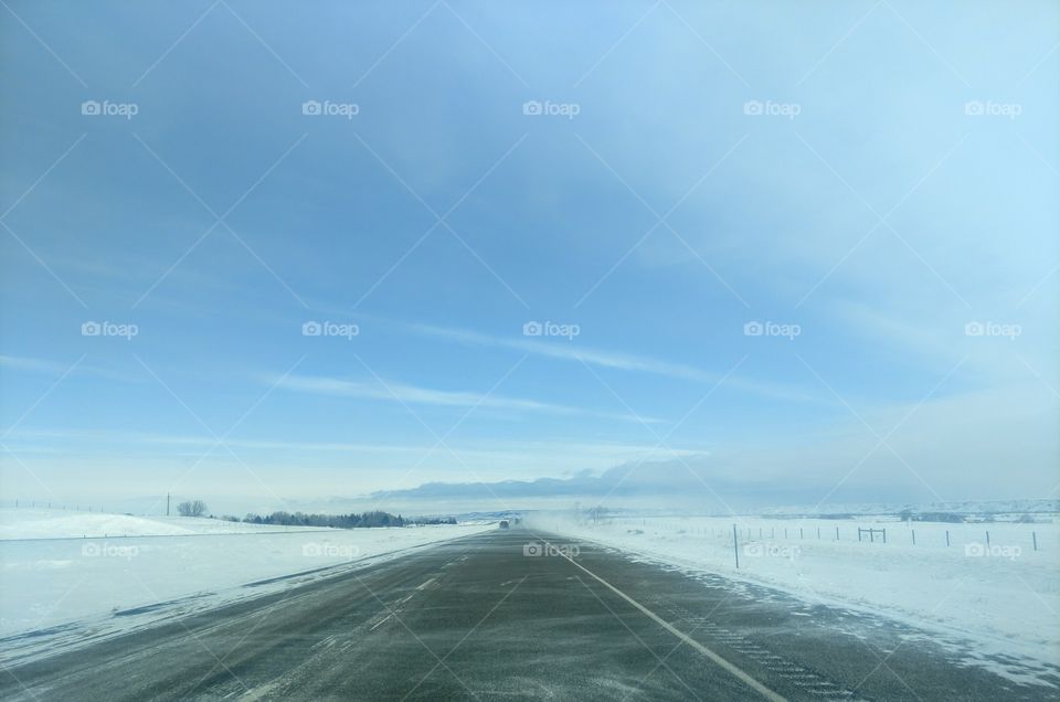 Snowy Freeway