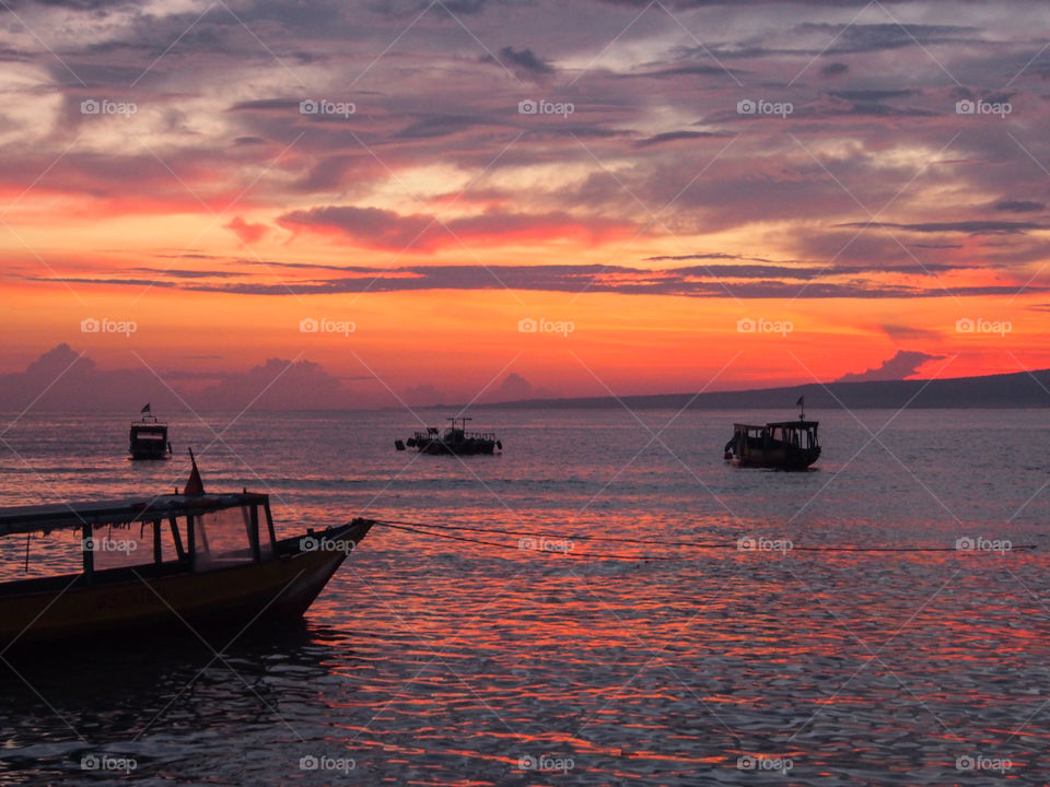 Sunset in Gili Meno, Indonesia