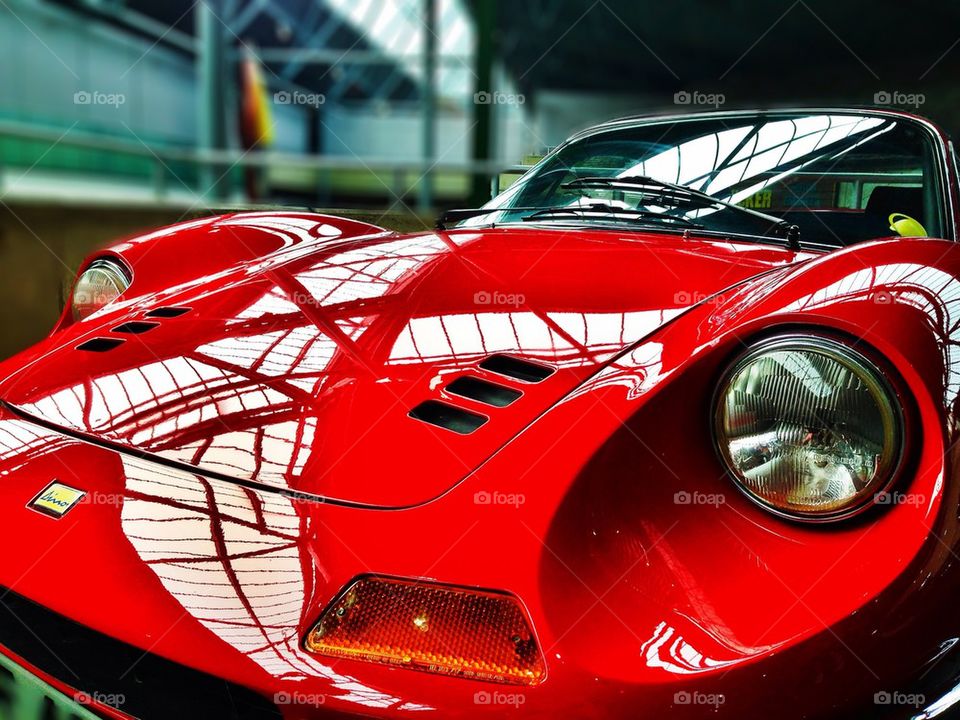 car red industrial reflection by hannahdagogo