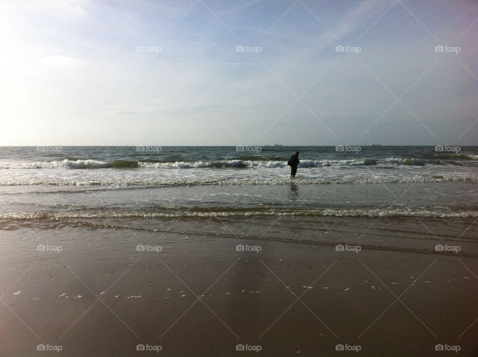 Beach, Water, Sunset, Sea, Ocean