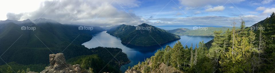 Mountain highs: panoramic views from hiking on the Olympic Peninsula on a sunny day!