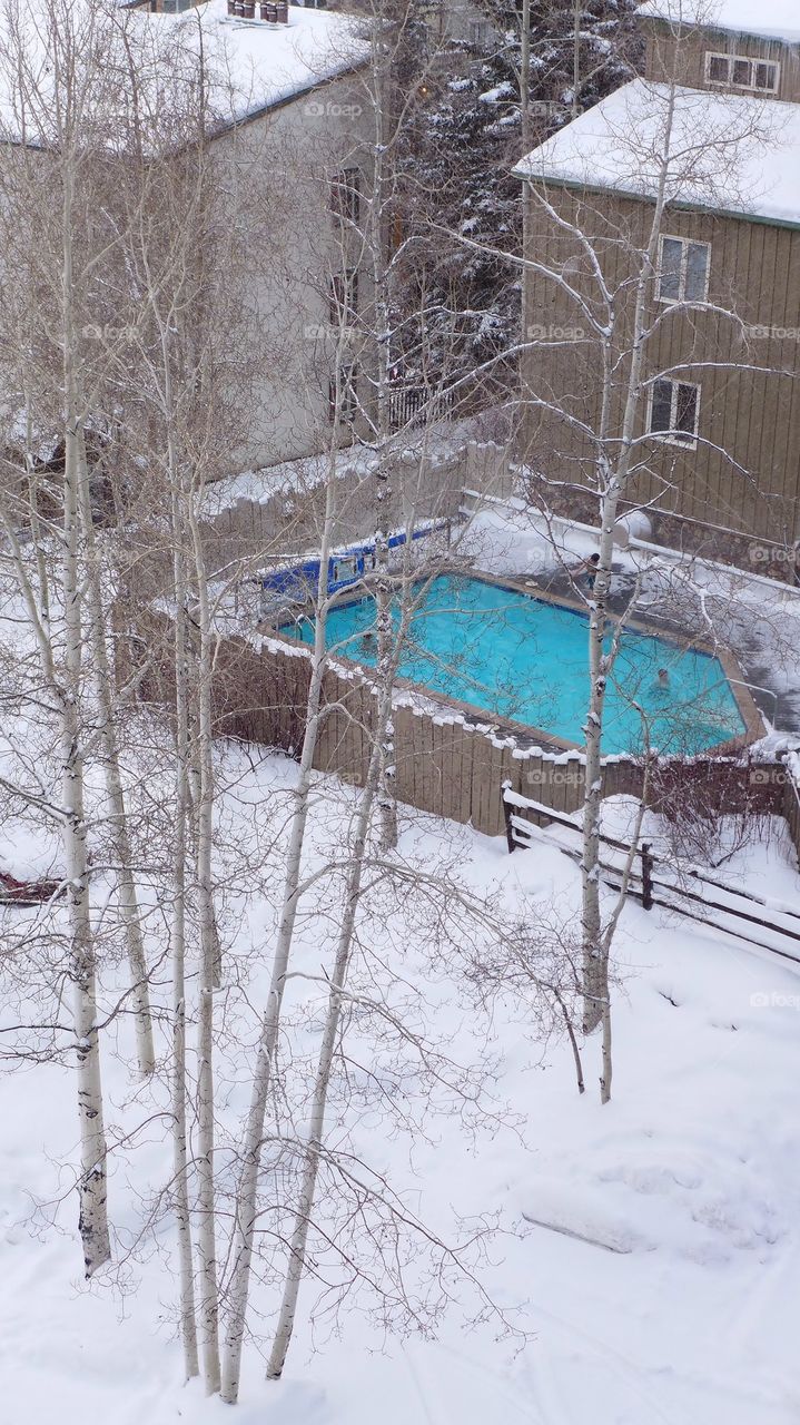 Winter season swimming