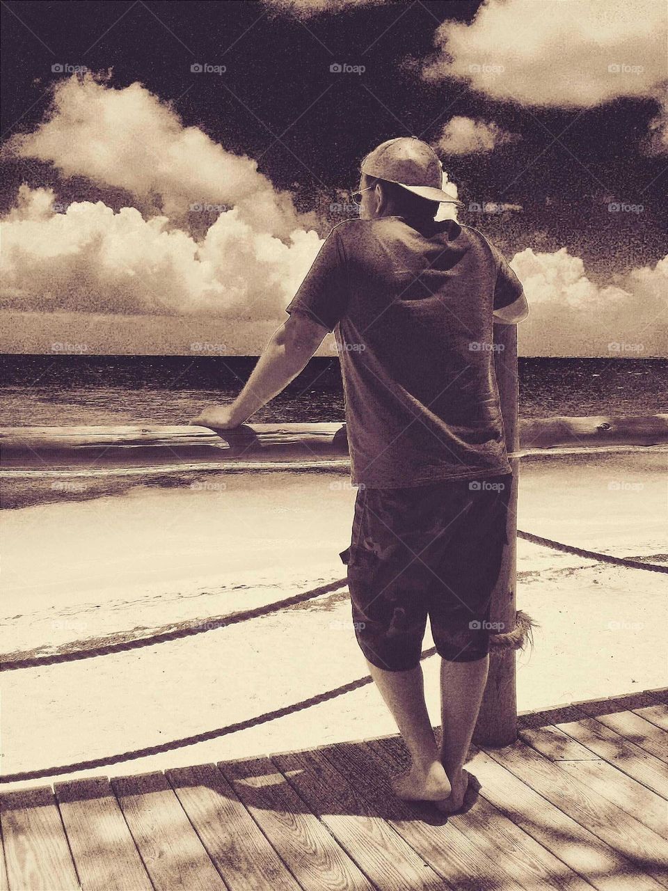 a cloudy afternoon near the beach in Turks and Caicos